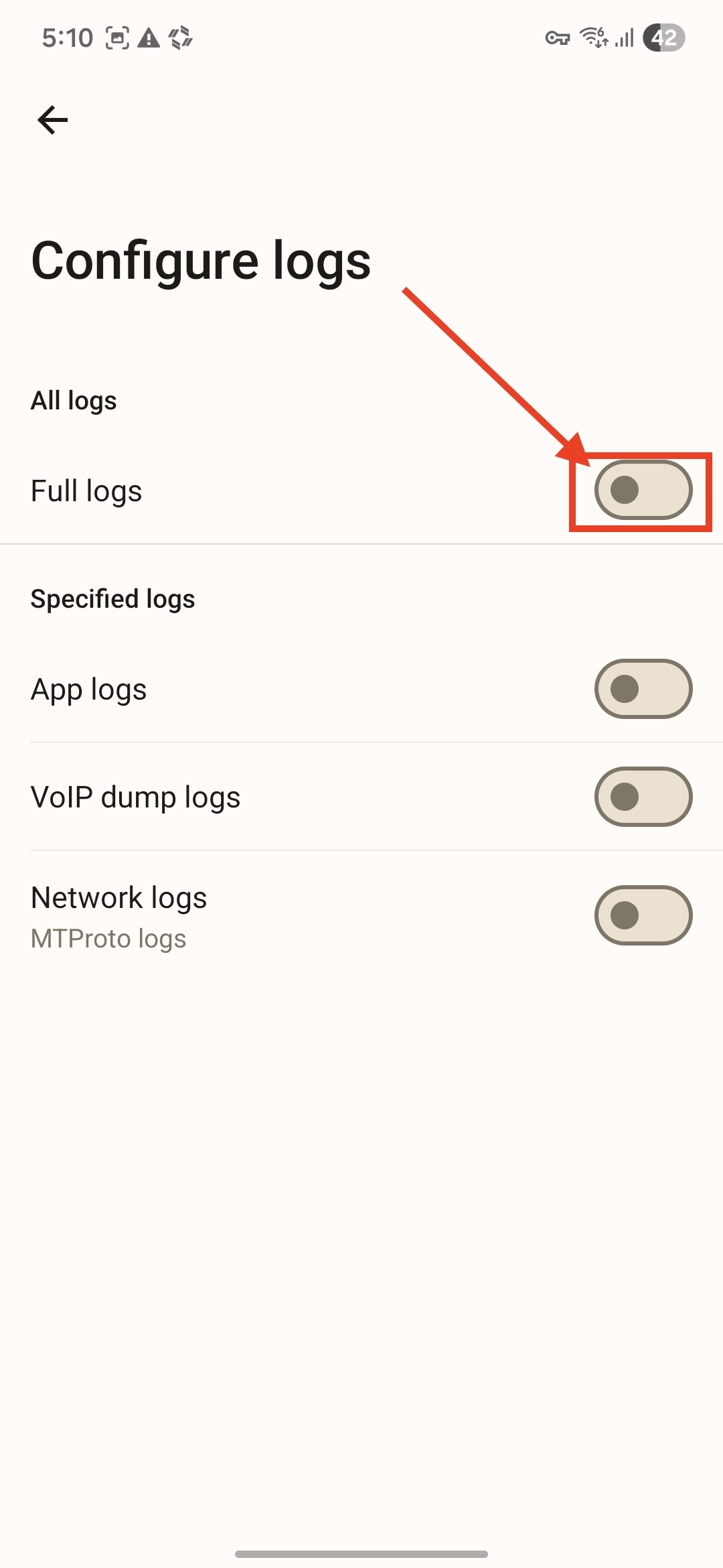 Android Full logs