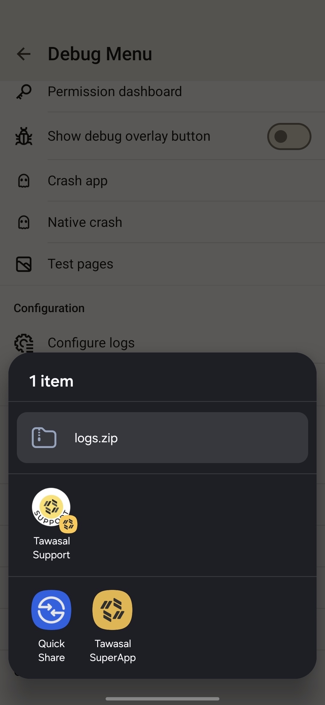Android Save logs