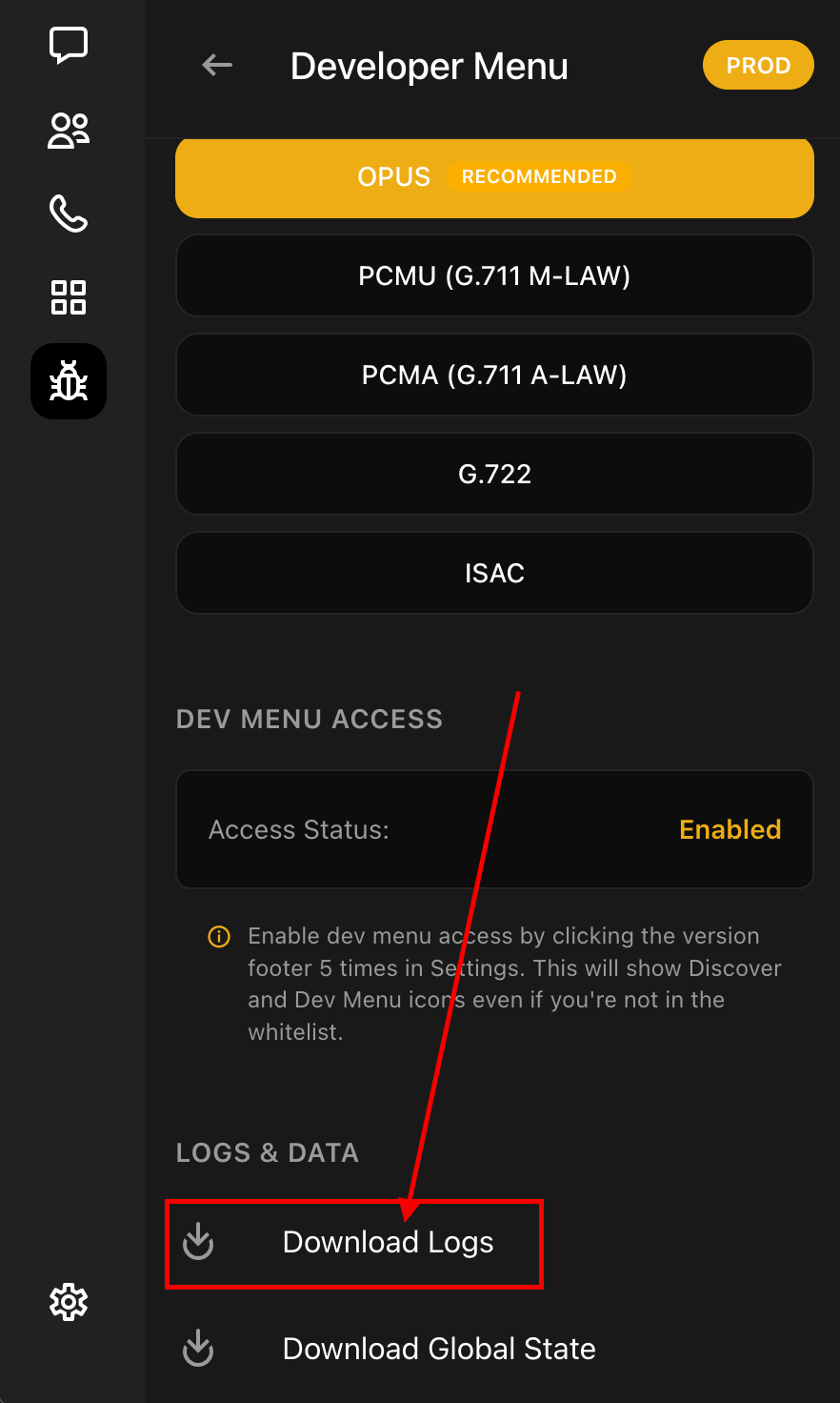 Download Logs